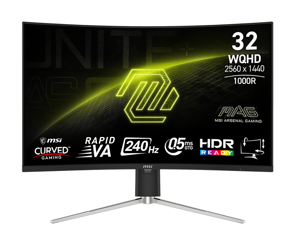 MSI 32" QHD Curved Gaming Monitor | MAG 325CQRXF E2 - Gallery 2
