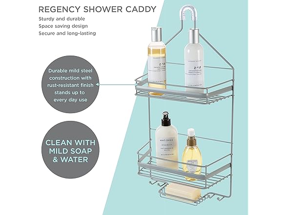 Bath Bliss Regency Hanging Shower Caddy