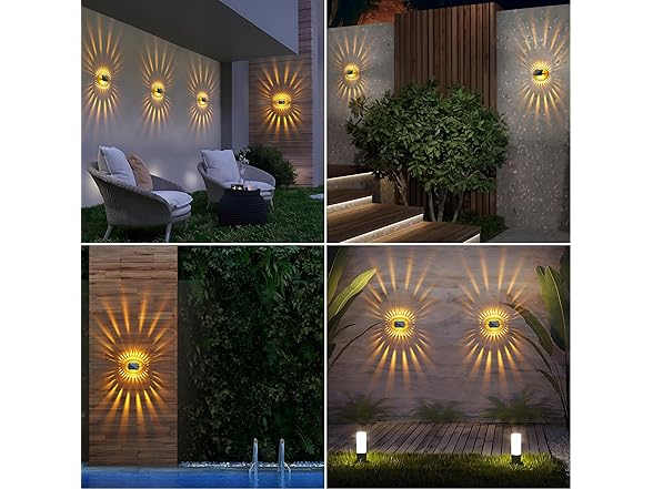 LYHOPE B0DNXM3BY3 6 Pack Solar Fence Lights