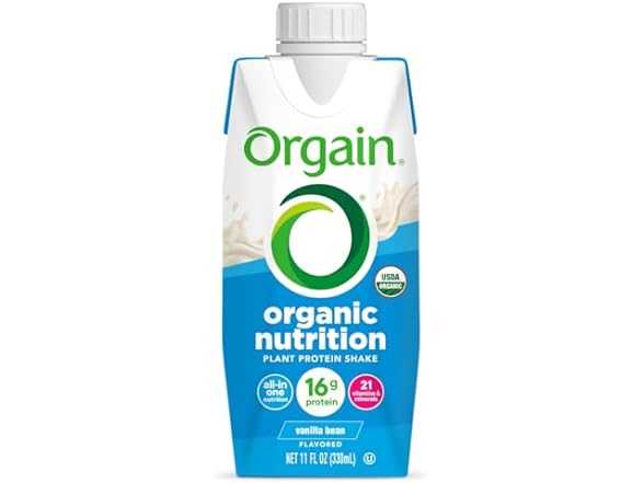 ORGAIN Organic Vanilla Nutritional Shake 11oz