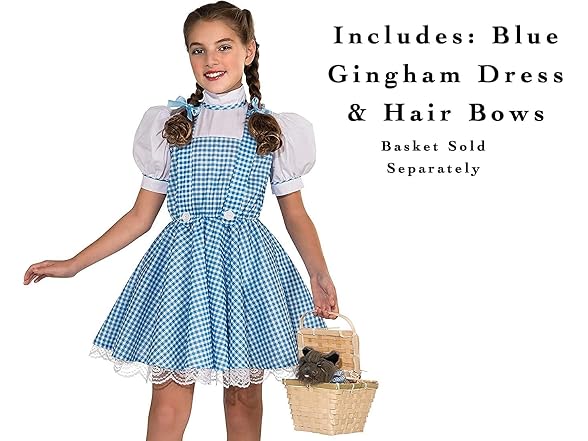 Rubies The Wizard of Oz: Dorothy Costume for Kids, Medium