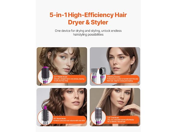 Hair Air Styler and Dryer Brush