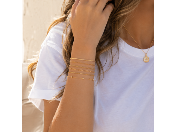 18K Gold Plated 6 Piece Stackable Set