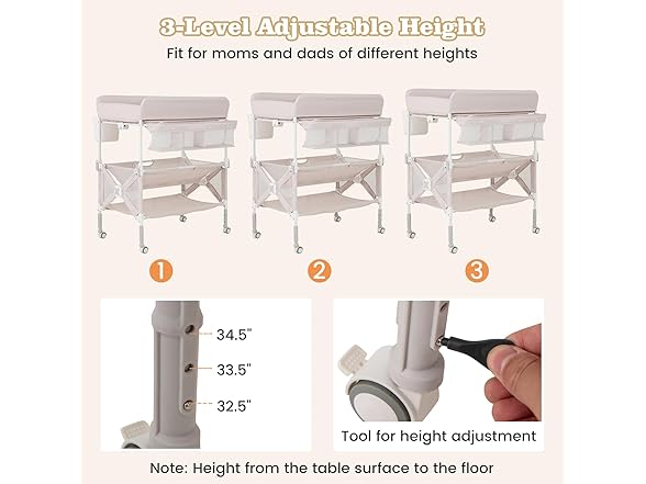 BABY JOY Portable Baby Changing Table