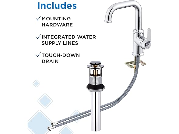 Gerber Kinzie Single Handle Single Hole Bathroom Faucet