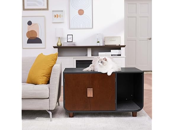 Staart Dyad Cat Litter Box Enclosure and Nightstand