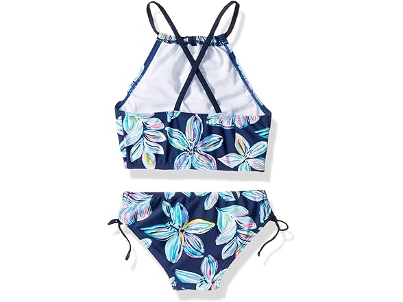 Kanu Girls Navy Floral Tankini (14)