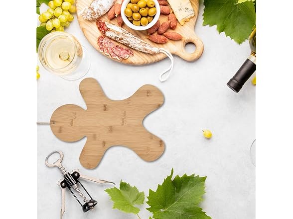 Amscan Bamboo Gingerbread Charcuterie Board