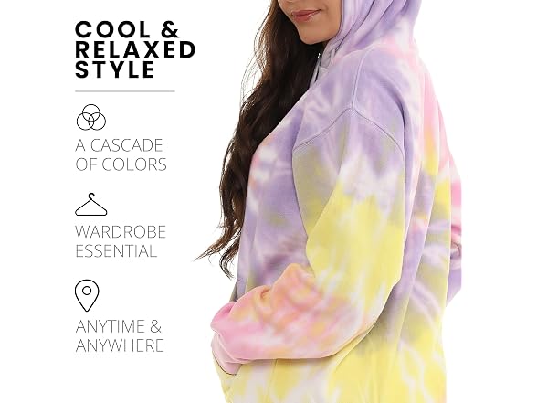 Pure Essence (XL) Tie Long Sleeve Pullover Hoodie