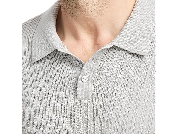 SAKS Fifth Avenue Mens SS Vertical Texture Rib Sweater