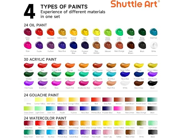 168 Pcs Artist Painting Kit, Deluxe Art