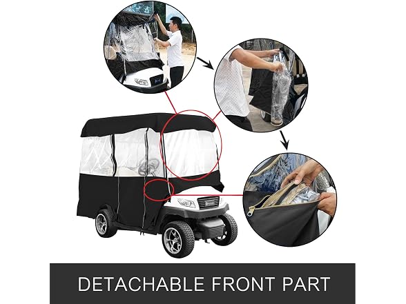 Golf Cart Enclosure 86'', 4-Person Golf Cart