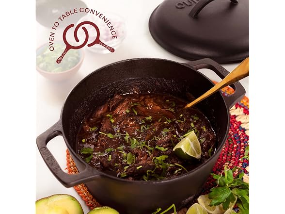 Cuisinel Cast Iron Dutch Oven - 3-Quart