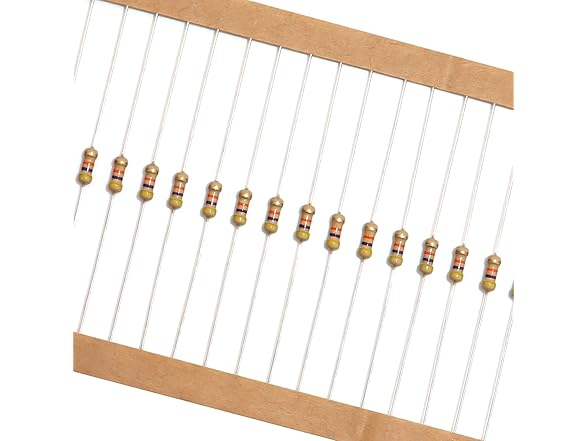 1000pc Resistor Kit 25 Values 1/4W