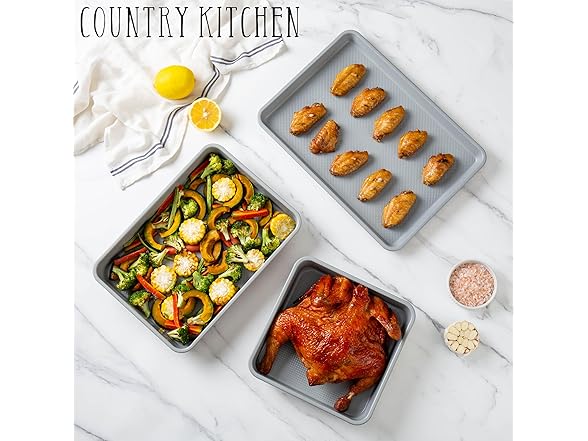 6 Pc Stackable Bakeware Set Taupe