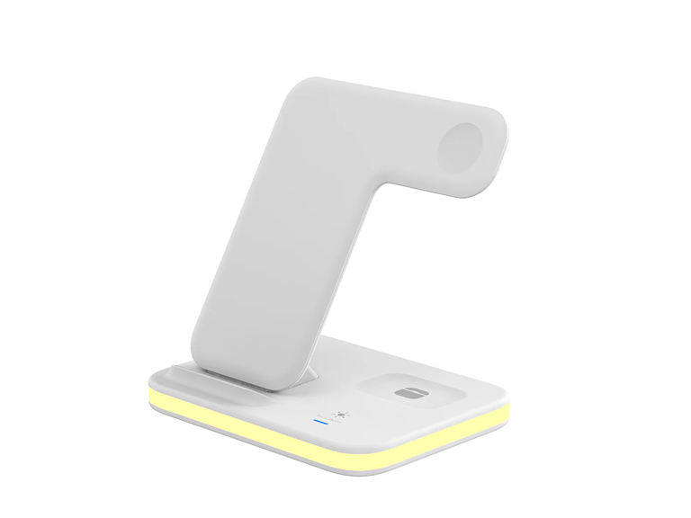 MQI MQ-QINIGHT-WHT 4-in-1 Wireless Charger Night 