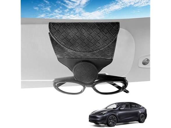 Alllake Sunglass Holder for Car, Black