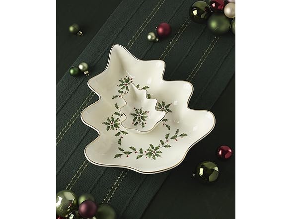 Lenox 898187 Holiday Tree Chip & Dip Set