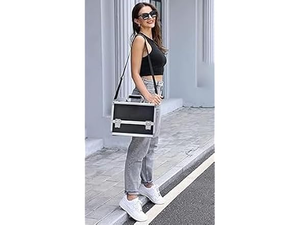 Fancial Cosmetic Case Large: 6-Tier Tray 