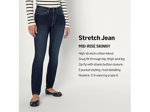 Amazon Essentials Womens Mid Rise Skinny Jean