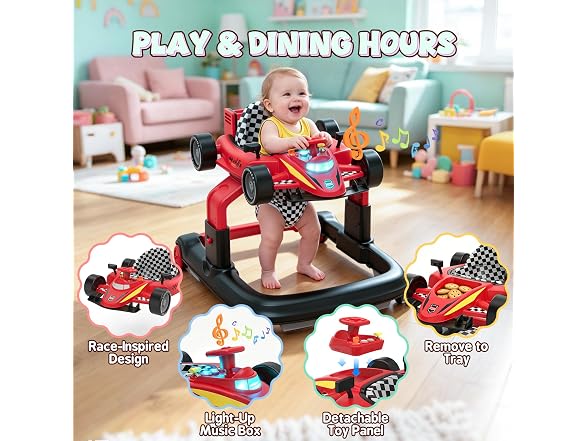 Dacoity 5-in-1 Car Baby Walker