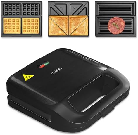 Sunvivi BC501825100036 3 in 1 Sandwich Maker