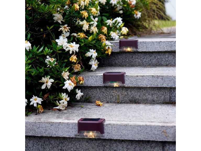 8-Pack Solar LED Deck & Step Lights