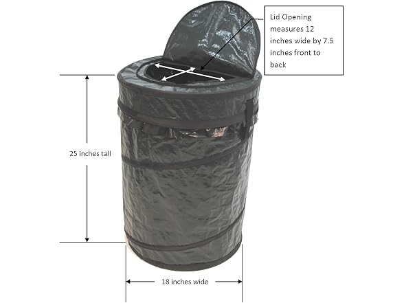 Redmon Pop Up Trash Container, 18x25