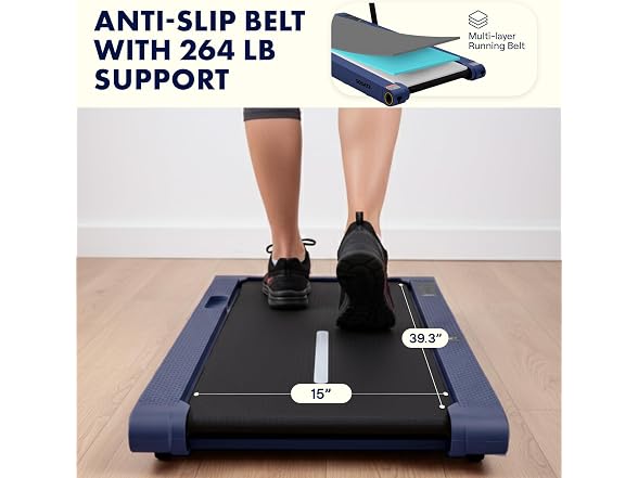 Squatz 2-in-1 Walking Pad Treadmill w/ Vibration Plates