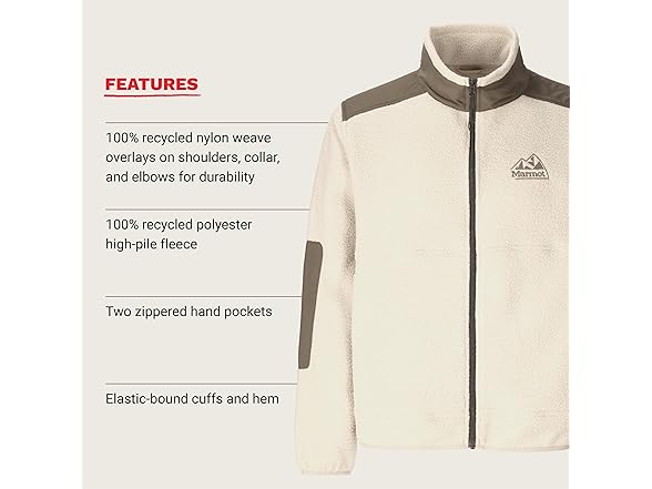 Marmot Mens Wanderer High Pile Jacket