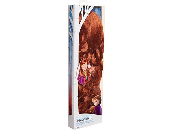 Disney Frozen 2 Anna Wig, 18" Long Flowing Red Hair