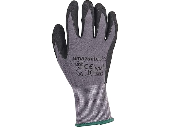 Amazon Basics Micro-Foam Nitrile Coated Gloves 12pr