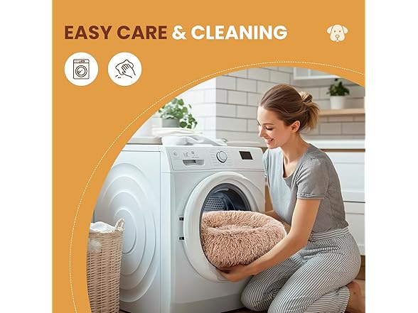 FITION Dog & Cat Bed for Indoor Cats Calming Bed