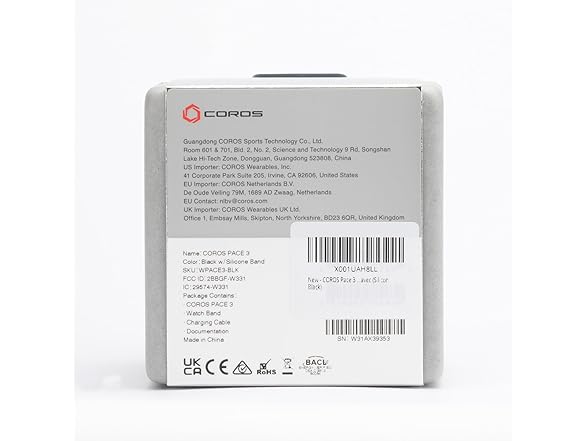 COROS PACE 3 GPS Sport Watch - Black