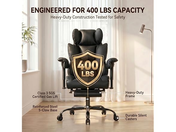 Big and Tall Gaming Office Chair 400lbs