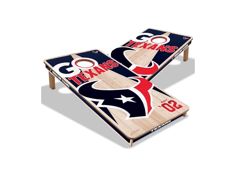TEXANS Pro Wood Cornhole Game (2x4)
