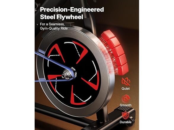 MERACH Red Magnetic Exercise Bike