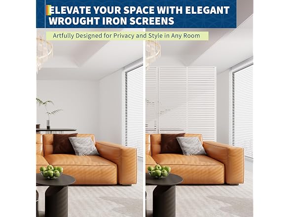 OUTLANE Metal Privacy Screen 72"X47"