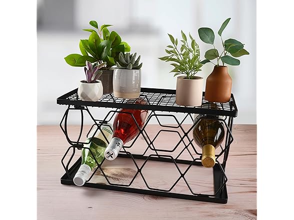 Mikasa 8-Bottle Wine Rack Black