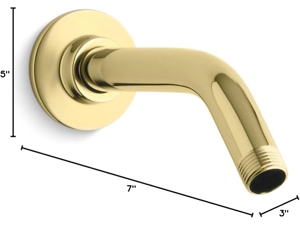 Showerarm and flange