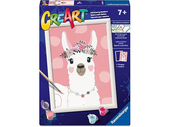 Ravensburger CreArt Drama Llama Paint by Numbers