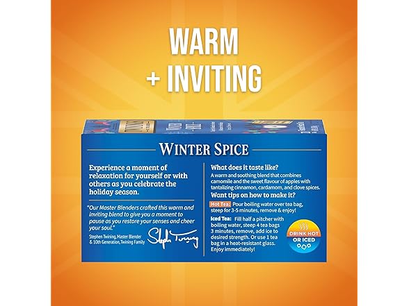 20CT Twinings Winter Spice Herbal Tea