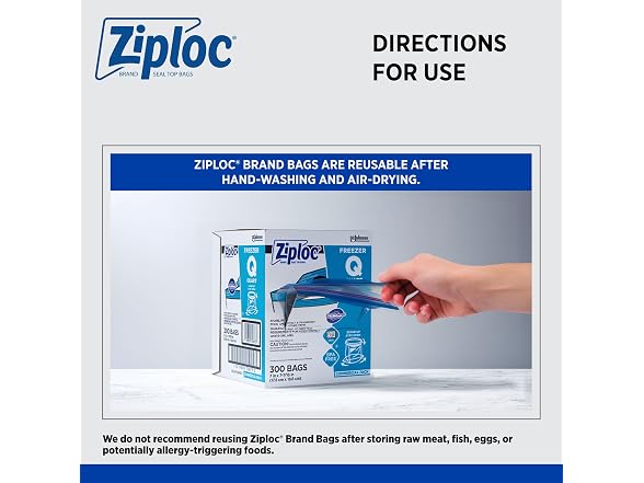 Ziploc Ziploc 696187 Double Zipper Freezer