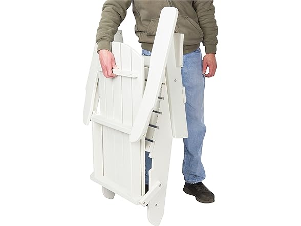 Shine Company 7626WT Seaside Modern Folding Adirondack Chair