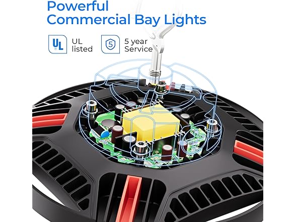 CINOTON UFO LED High Bay Light, 160W/120W/80W Switchable