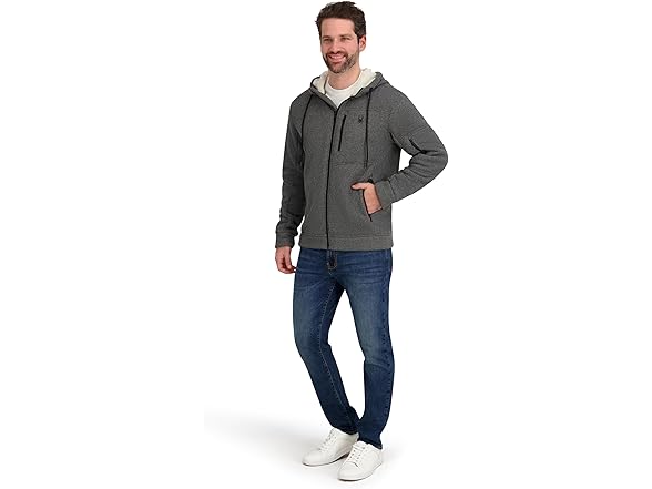 Spyder Mens Flex Shell Puffer Jkt w/ Fleece Lining