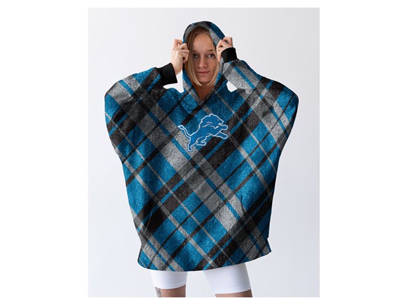 NFL Sherpa Flannel Hoodie Blanket - Choose Team