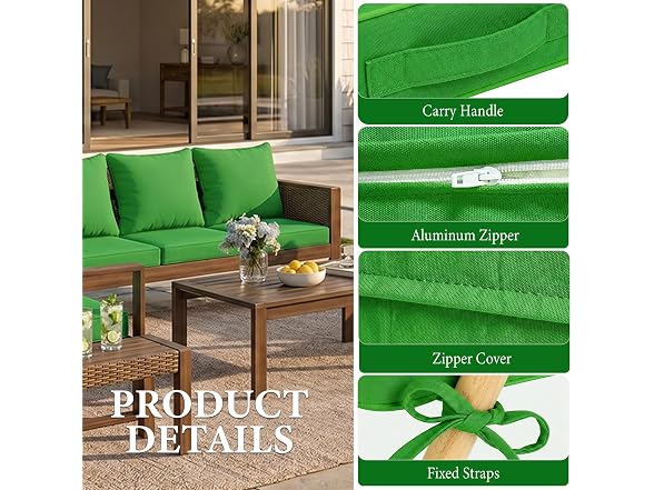 THVCASRPG Outdoor Chair Cushions 22x22