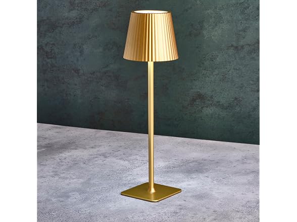 Mikasa 14.8" Gold Rechargeable LED Lamp