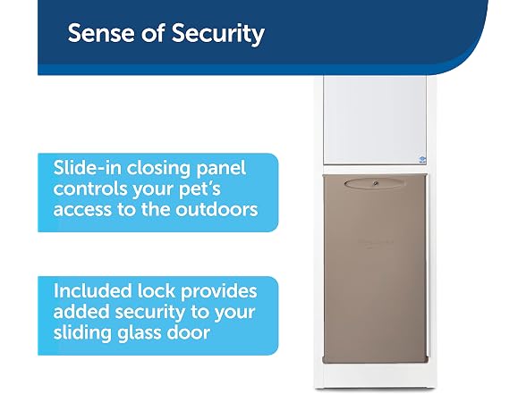 PetSafe Sliding Glass Pet Door, 1 Piece, Lar